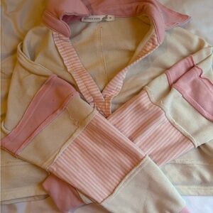 Altar'd State Pink and Cream Kids Jacket